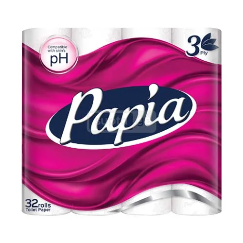 Papia-პაპია 4 ფენიანი ტუალეტის ქაღალდი 32ც